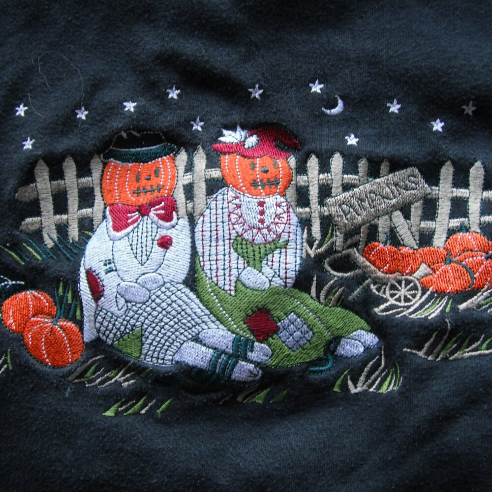 Vintage Shenanigans Pumpkin Crewneck Sweatshirt Women's M